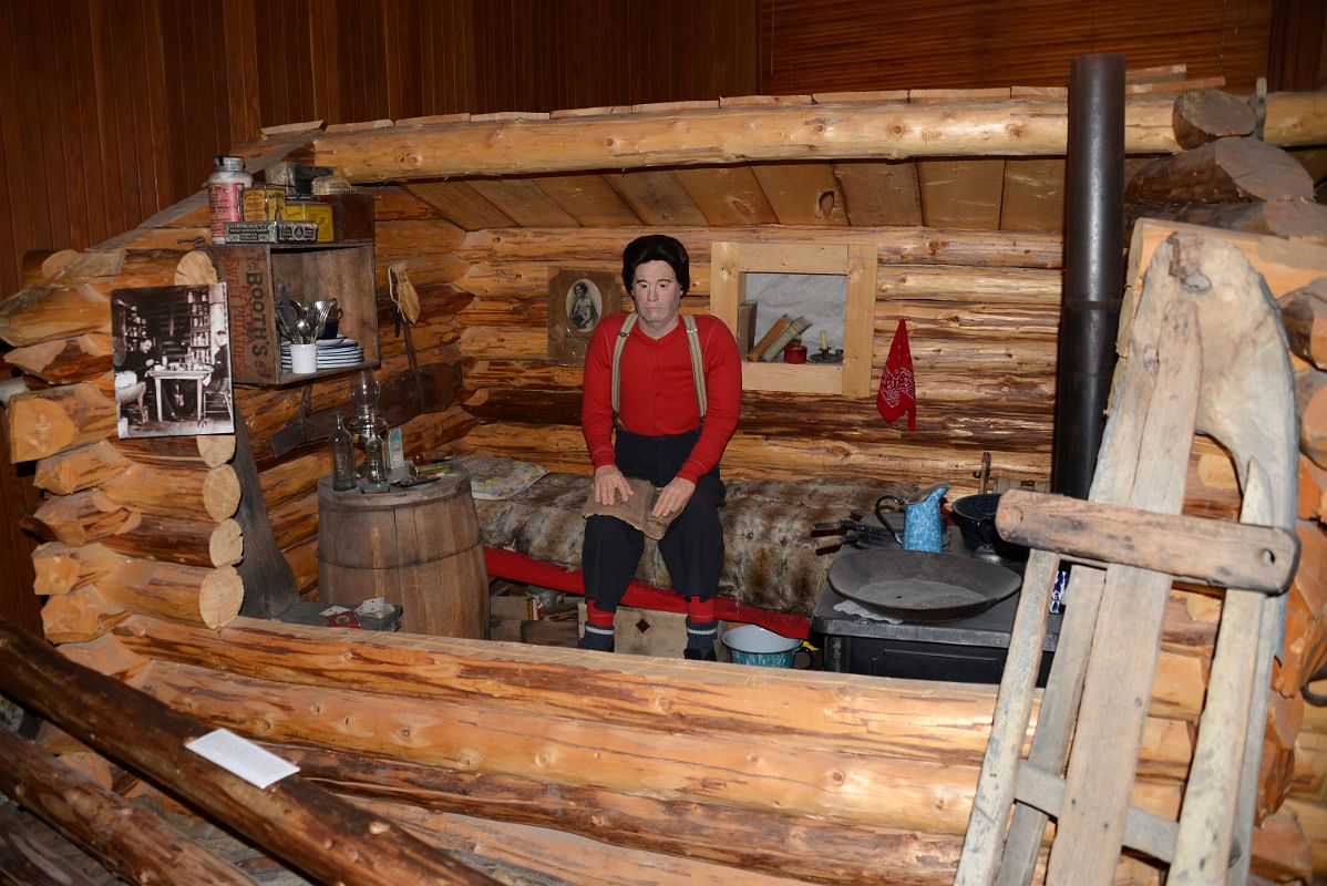 03B Display Of Gold Miner In His Cabin At Dawson City Yukon Museum